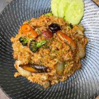 Veggies Fried Rice · vegetables fried rice, galangal chili paste