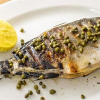 Dorado (1) (1/4 Lb) · Whole fish or bone out fillet broiled to perfection.