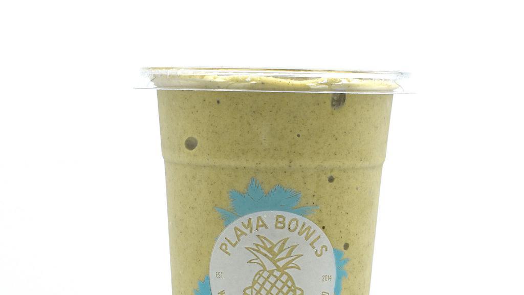 Dang Smoothie 20Oz · Banana, wheat grass powder, peanut butter, cinnamon, and almond milk.