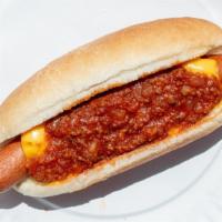Chili Cheese Dog · Hot Dog W/Chili & Cheese. You decide Spicy or Sweet!