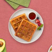 Wicked Waffle · Classic homemade waffles served with maple syrup.