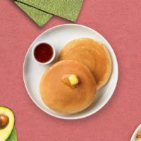Pancakes & Sausage Platter · (Three pieces) Fluffy pancakes cooked with care and love served with butter and maple syrup....