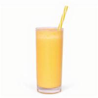 Mango Sunrise Smoothie · Mango, pineapple, banana, and apple juice.