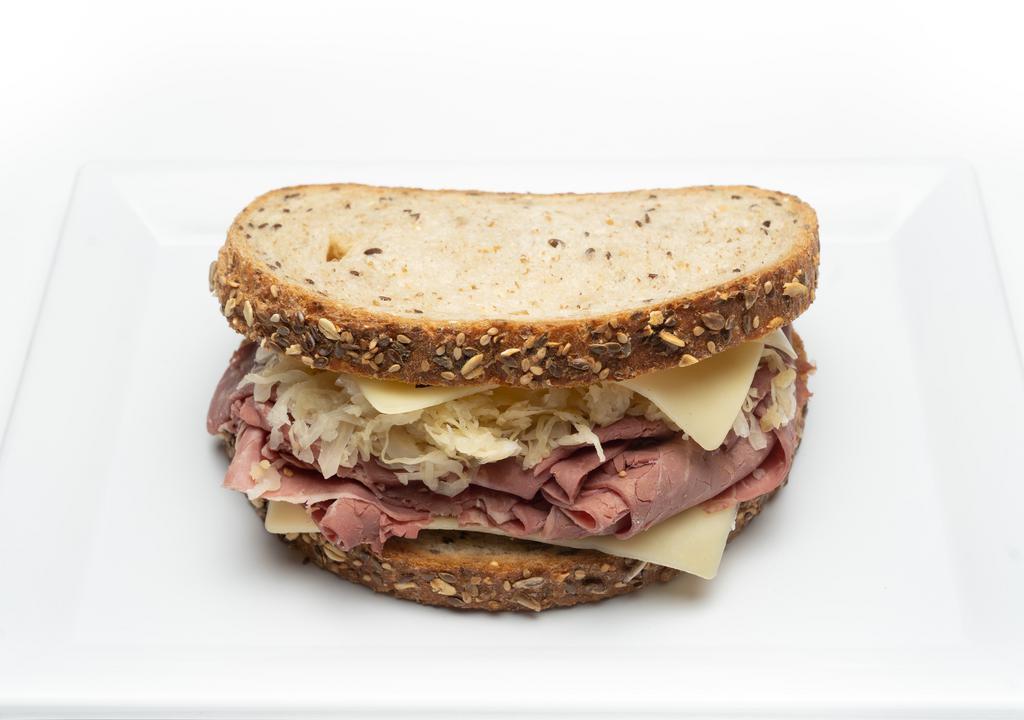 Corned Beef Sandwich · Swiss Cheese | Coleslaw | Russian Dressing | Thick Sliced Pompei