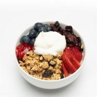 Very Berry · Strawberries | Blueberries | Dried Berries | Maple Almond Granola | Maple Syrup