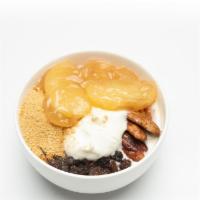 Apple Pie · Pecans | Mixed Baked Apples | Cinnamon | Golden Raisins | Graham Cracker Crumb