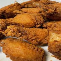 Chicken Wings Family Dinner Special · 12pc chicken wings, 2 larges sides, and 1 liter soda