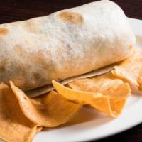Regular Burrito · Meat or specialty veggie, rice, beans, and pico de gallo.