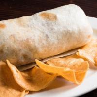 Bean, Rice, & Cheese Burrito · Rice and beans with shredded mozzarella cheese.