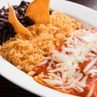 Enchilada Platter · Choice of meat, veggie, bean or cheese