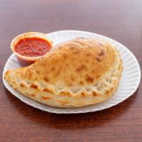 Calzone · Made with ricotta cheese and mozzarella.