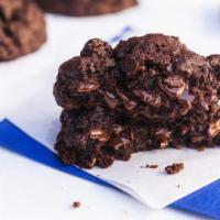Dark Chocolate Chip Cookie · The ultimate chocolate cookie - dense, chewy, and dangerously rich. Crafted with extra dark ...