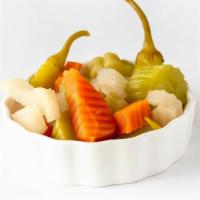 Mixed Pickle · A spicy homemade mixed vegetable pickle.