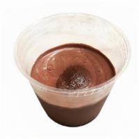 Chocolate Chia Mud · Almond milk, chia seeds, agave, mini brownies. Gluten free. Organic.