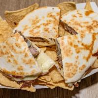 Kids Quesadilla Meal · Includes: choice of side and a kids beverage.