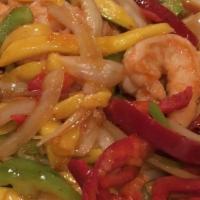 Shrimp W.Peppers & Tomatoes  · 