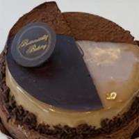 Salted Caramel Chocolate Mousse Tart · Rich chocolate ganache and a liquid salted caramel center in a buttery chocolate sablé tart ...