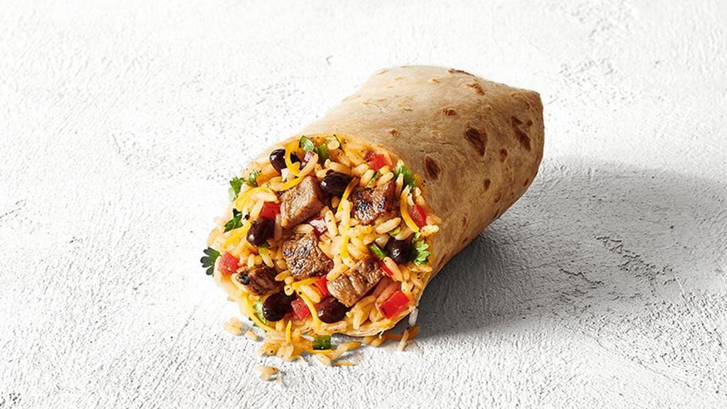 Burrito Junior · A burrito made by you for you. Fill it with ALL your favs, then add more...because you can.