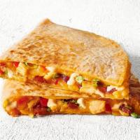 Chicken Club Quesadilla · Think BLT, but better - grilled chicken, bacon, shredded lettuce, cheese, and chipotle ranch...