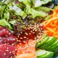 Sashimi Salad · Mixed sashimi, lettuce, special sauce.