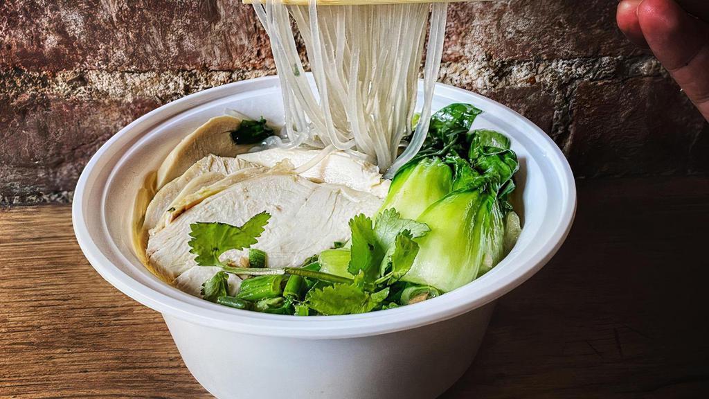 Chicken Ginger Soup · The ultimate comfort craving, slow simmered collagen bone broth cooked for over 12 hours.