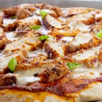 Chicken Parmesan Pizza · Breaded Chicken and Fresh Mozzarella