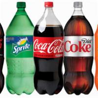 2 Liter Soda · Options: Coke, Coke Zero, Diet Coke, Sprite, Canada Dry.