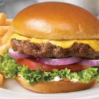 Classic Ed’S Burger · 8 oz. organic Angus beef blend served with lettuce, tomato, onions, cheddar cheese, and home...