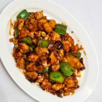 Sauteed Chicken With Roasted Chili & Peanut · Hot and spicy. Kung pao.