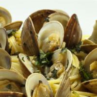 Linguine And Clams · Rhode Island Little Neck clams over linguine served red or white.