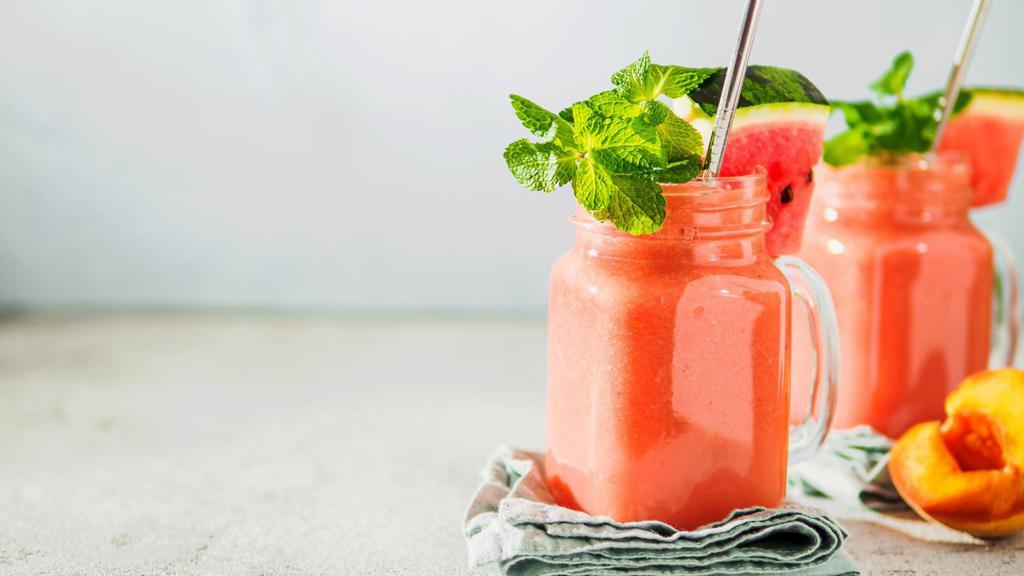 Summer Smoothie · Tropical blend of peach, mango, yogurt, apple juice.