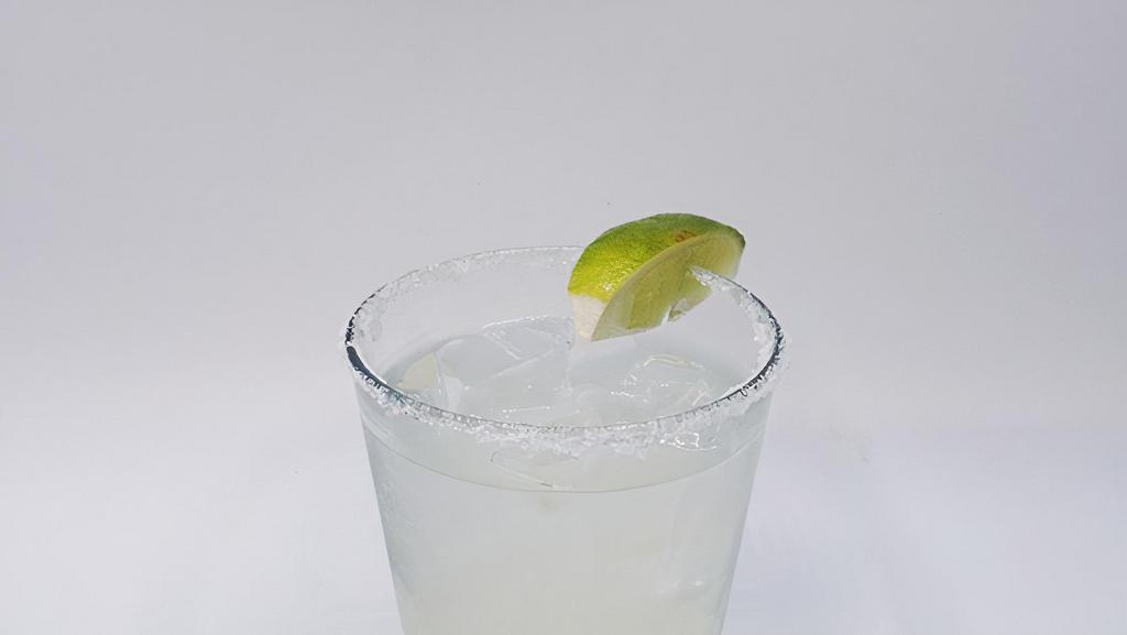 Margarita 16 Oz · Tequila, tripple sec, fresh lime juice. Must be 21 to purchase.