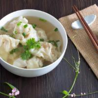 Wonton Soup · Hand made fresh on site delivered in a slow simmered soup

Pork

32 OZ
