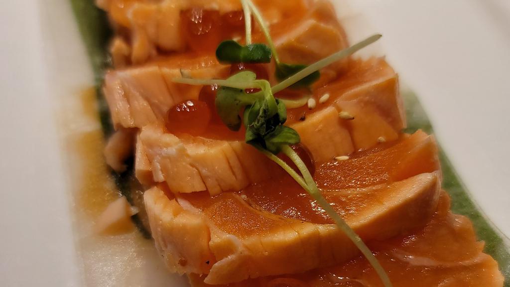 Tataki · Choice of Seared Tuna or Salmon with Ponzu Sauce.