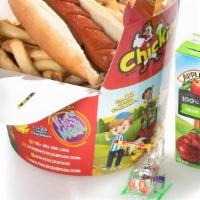 Kids Hot Dog & Side Of French Fries · 