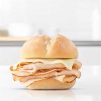 Turkey Slider · Thinly sliced roast turkey and Swiss cheese on a warm slider style bun. Visit arbys.com for ...