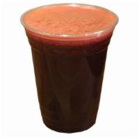 Cold Buster · Beets, cucumber, spinach, and carrot.