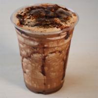 Cafe Mocha · Coffee, fat-free chocolate and skim milk.