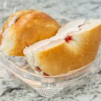 Bagel With Cream Cheese And Jelly · 