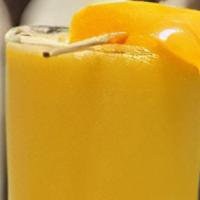Mango Smoothie · Fresh mangoes and bananas blended with freshly squeezed orange juice.