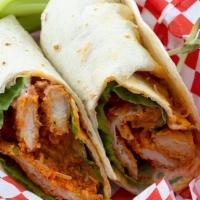 Mozzarella Wrap · Red Roasted Papers with Fresh Mozzarella Cheese and Breaded Chicken Cutlet Wrapped in Tomato...