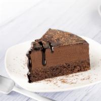 Chocolate Mousse Cake · Rich and moist mousse cake.