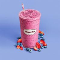 Wildberry Smoothies · Blueberries and strawberries with raspberry sorbet, vanilla ice cream and cranberry juice.