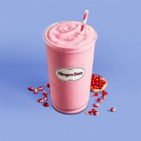 Pomegranate Berry Smoothie · Strawberries with raspberry sorbet and pomegranate juice and vanilla yogurt.