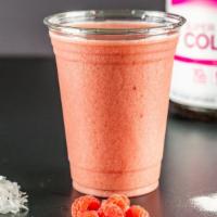 The Jeffs · Raspberry smoothie with coconut milk and collagen