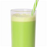 Green Popeye Juice · Spinach, kale, cucumber, pineapple, apple, and wheat grass.