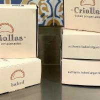 Box Of 12 Empanadas · Save when you buy more!  Choose 12 flavors of fresh baked empanadas