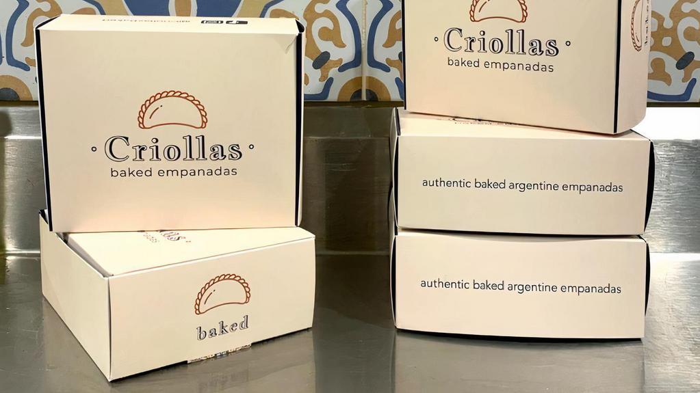 Box Of 6 Empanadas · Save when you buy more! Choose 6 flavors of fresh baked empanadas