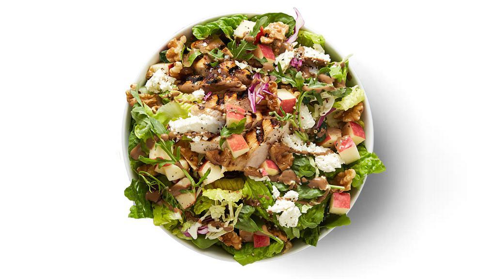 The Orchard Salad · Grilled chicken, local goat cheese, seasonal apples, walnuts, romaine, Chopt lettuce blend