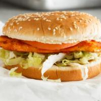 Chicken Sandwich · Comes with a side & soda